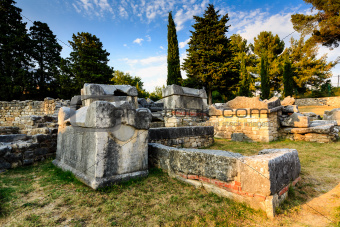 Church Ruins in the Ancient Town of Salona near Split, Croatia