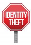 identity theft sign illustration design