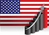US economy improving business graph