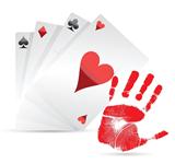 great hand playing cards concept