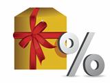 gift percentage illustration design