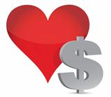 money heart currency