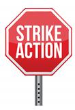 strike action illustration sign