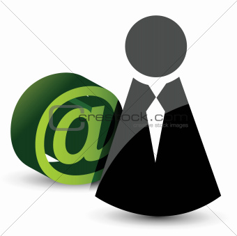 icon and att - mail sign