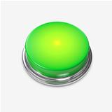 Green Alert Button glowing