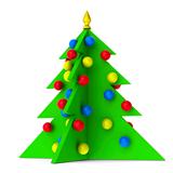 Bright Christmas Tree isolated