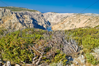 Wild scenery of Zrmanja grand canyon