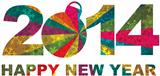 2014 Happy New Year Numerals