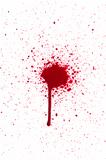 Horror blood ink drops and splats