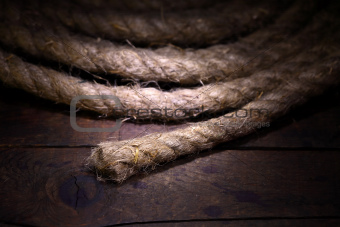 Rope On Wood