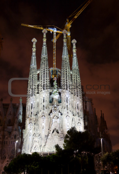 Sagrada Familia by night
