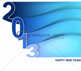 wave New year card