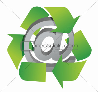 recycle and att sign