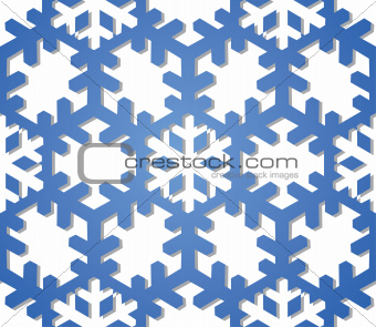 Christmas seamless background with snowflakes.