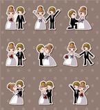 set of wedding ,Bridegroom and Bride stickers