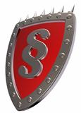 shield with paragraph symbol