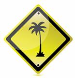 palm yellow sign