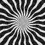 Rotation illusion. Abstract design.