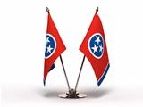 Miniature Flag of Tennessee (Isolated)