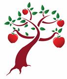 apple tree illustration design