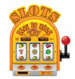 Vector slot machine icon