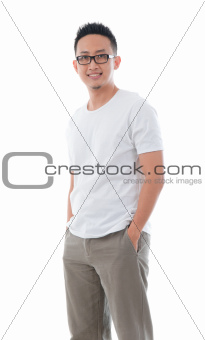 casual asian male