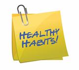 healthy habits post it