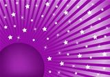 Abstract Background Purple with White Stars