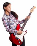 Asian Girl With Guitar