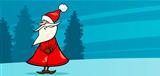 funny Santa Claus cartoon card