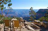 Cane Chairs Overlooking the Grand Canyon