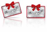 Gift card with red ribbon
