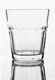 Crystal empty whiskey glass