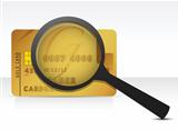 credit card magnify glass