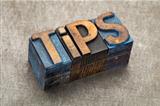 tips word in wood type