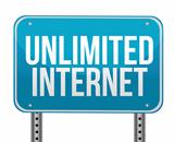 unlimited internet sign