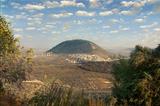 biblical Mount Tavor and the Arab village