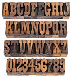 vintage letters and numbers