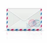 Airmail post envelope