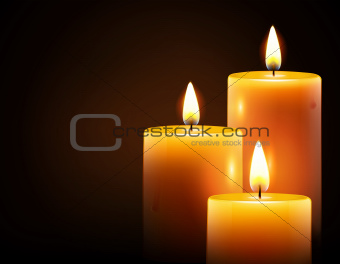 Yellow candles