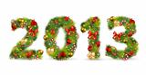 2013, Christmas tree font