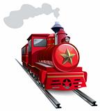 Red locomotive