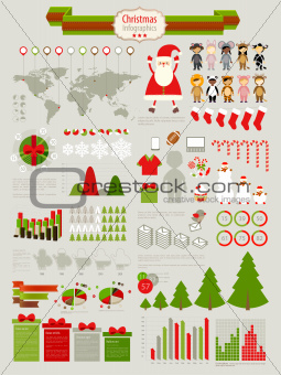 Christmas Infographic set 