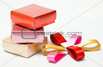 gift box and ribbon