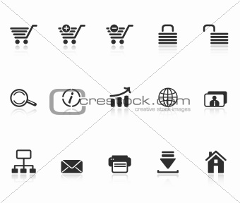 Set of e-commerce icons
