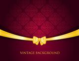 Vintage background with bow