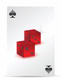 dice playing cards