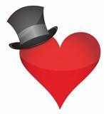 heart with hat
