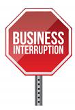 business interruption sign