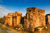 Roman Ampitheater Ruins in the Ancient Town of Salona near Split